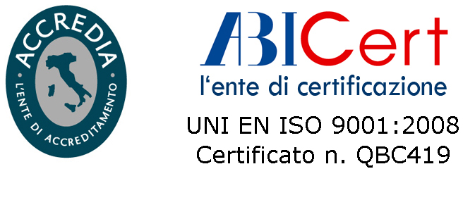Logo UNI EN ISO 9001 colore RC SOLUTION